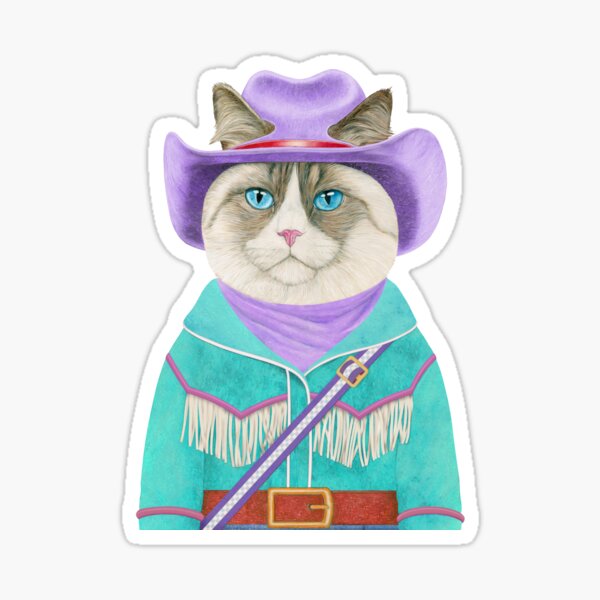 Item preview, Ragdoll Rodeo Cat designed and sold by AnimalCrew.