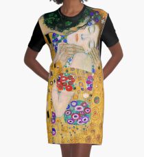 The Kiss by Gustav Klimt Graphic T-Shirt Dress