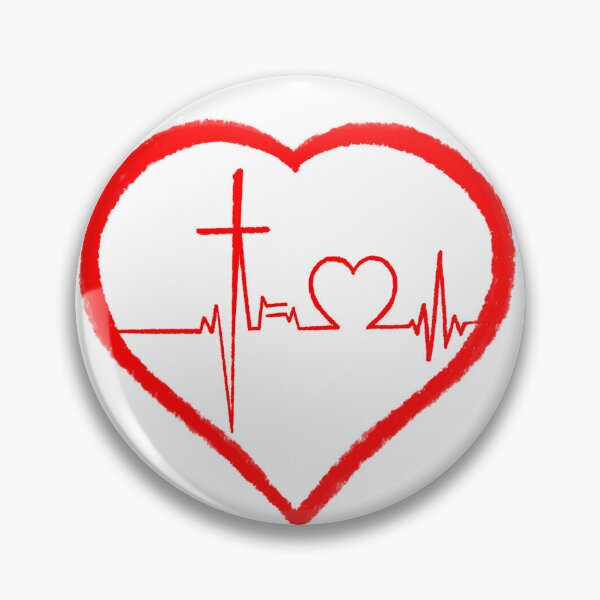 Item preview, Christian cross, heart rate designed and sold by JackDraws88.