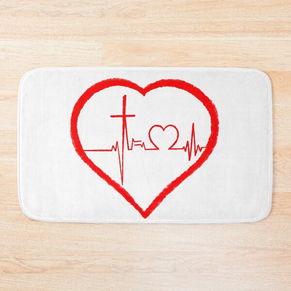 Item preview, Christian cross, heart rate designed and sold by JackDraws88.