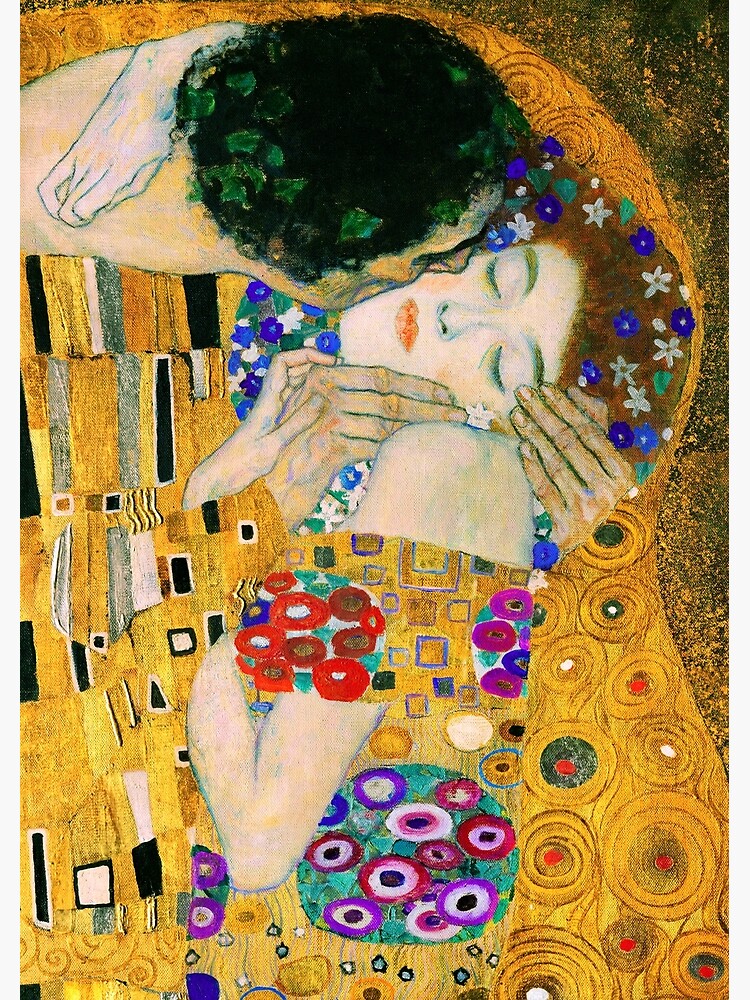 The Kiss by Gustav Klimt by VintageArchive