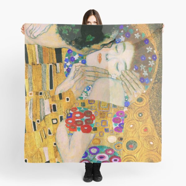 The Kiss by Gustav Klimt Scarf