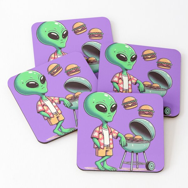 Item preview, Alien Flipping Burgers designed and sold by Shrimp-Shirts.