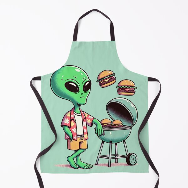 Item preview, Alien Flipping Burgers designed and sold by Shrimp-Shirts.