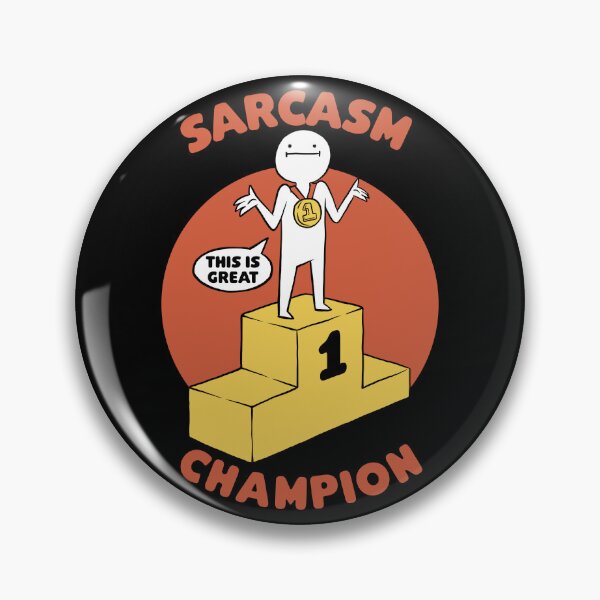 Item preview, Champion Sarcasm Funny Pun designed and sold by Studio Mootant.