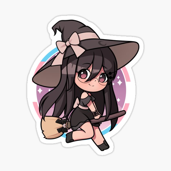 Item preview, Lynn - Chibi Witch - Trans pride flag designed and sold by SamLizzy71.
