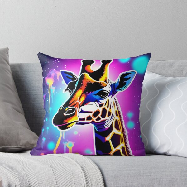 Item preview, Stellar Reverie: Astral Giraffe in Neon Constellations designed and sold by javaoverride.