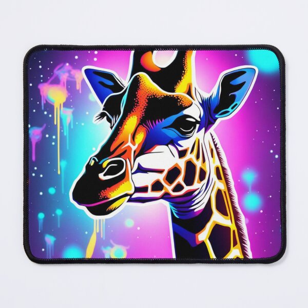 Item preview, Stellar Reverie: Astral Giraffe in Neon Constellations designed and sold by javaoverride.