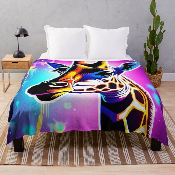 Item preview, Stellar Reverie: Astral Giraffe in Neon Constellations designed and sold by javaoverride.