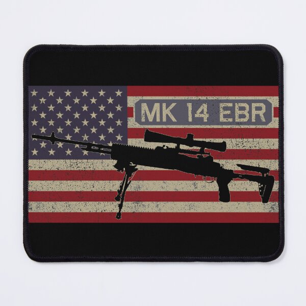 Item preview, Mk 14 EBR Enhanced Battle Rifle American Flag American Flag Gift designed and sold by MilitaryMart.