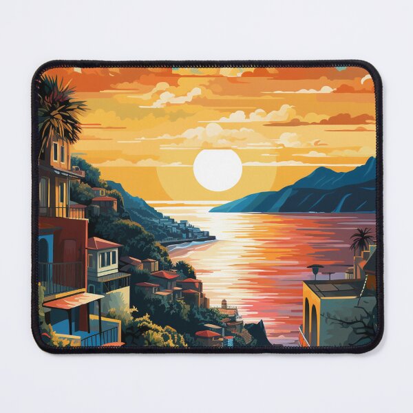 Item preview, Mediterranean Sunset Travelposter designed and sold by Viviglow.