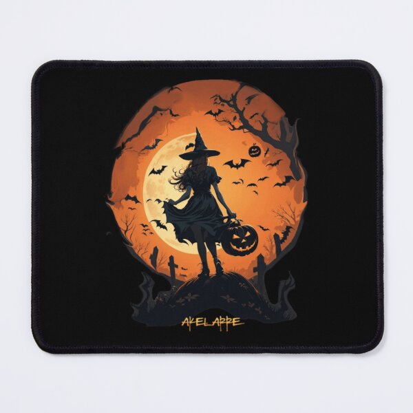 Item preview, Witch with Halloween pumpkin, Akelarre designed and sold by AkelarreDesigns.