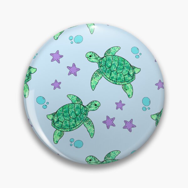 Item preview, Paint Splatter Cute Sea Turtles  designed and sold by ArtbyJanaye.