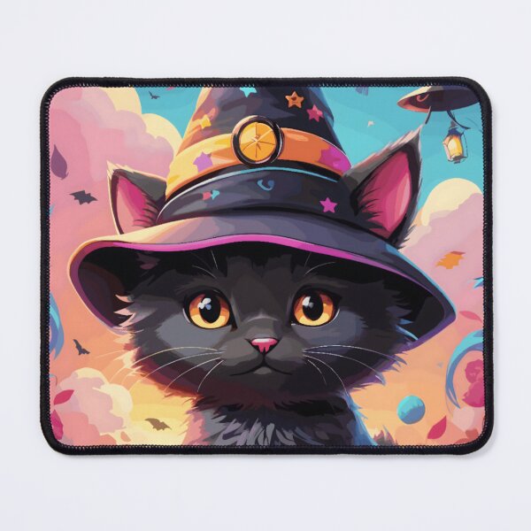 Item preview, Halloween Wicca Cat designed and sold by World of Printed Art ..