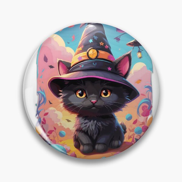 Item preview, Halloween Wicca Cat designed and sold by World of Printed Art ..