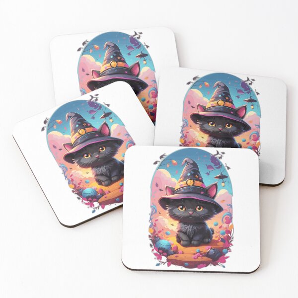 Item preview, Halloween Wicca Cat designed and sold by World of Printed Art ..