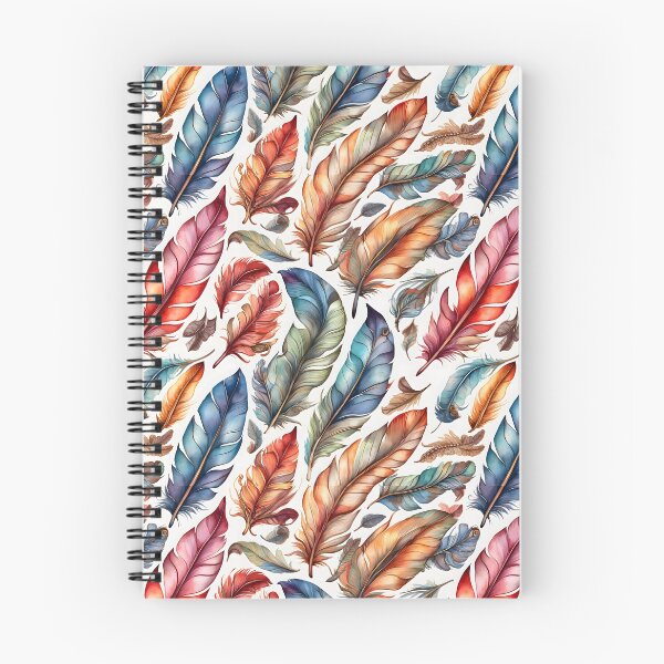 Item preview, Watercolor Feathers Pattern designed and sold by Patternliss.