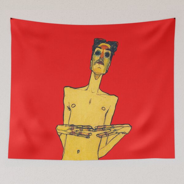 Item preview, Portrait of Erwin Dominilk Osen (Mime Van Osen), 1910 by Egon Schiele designed and sold by MINDTHECHERRY.