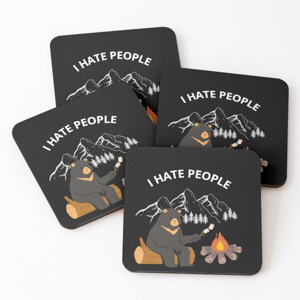 Item preview, I Hate People shirt I Love Camping Funny Sarcastic Inteovert designed and sold by MyIdeas82.