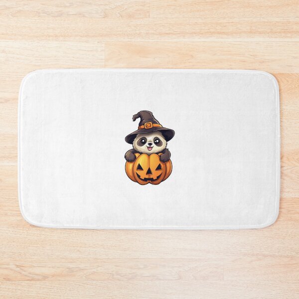 Item preview, Spooky Panda Pal: Cute panda and pumpkin designed and sold by LuckyLotusHouse.