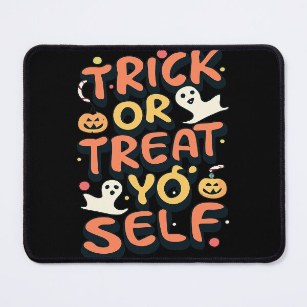 Item preview, Trick Or Treat Yo Self Funny Scary Halloween Ghosts and Pumpkins designed and sold by kubix81.