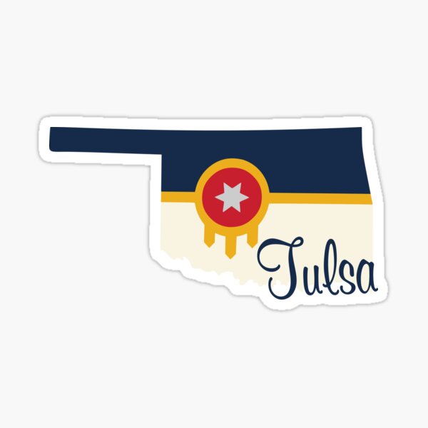 Oklahoma Tulsa Flag Sticker