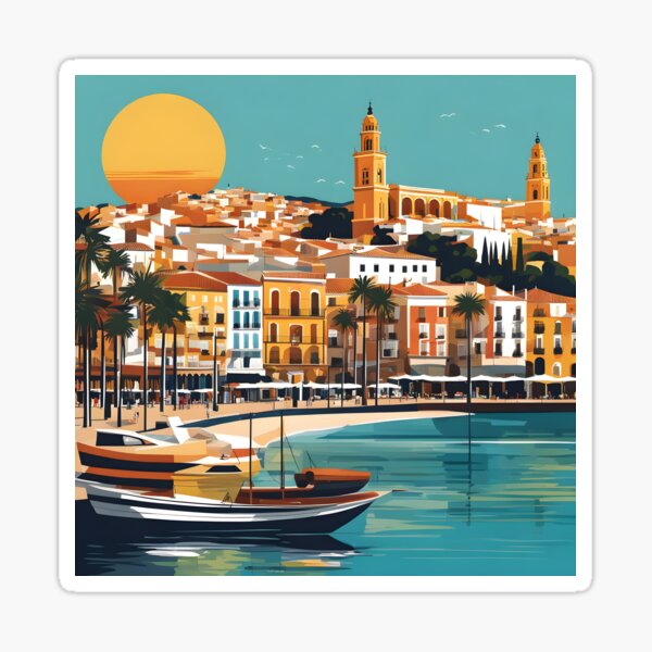 Item preview, Malaga illustration designed and sold by Almuplarsen.