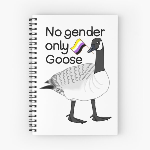 Item preview, No Gender Only Goose Nonbinary Pride Drawing designed and sold by SentABear.