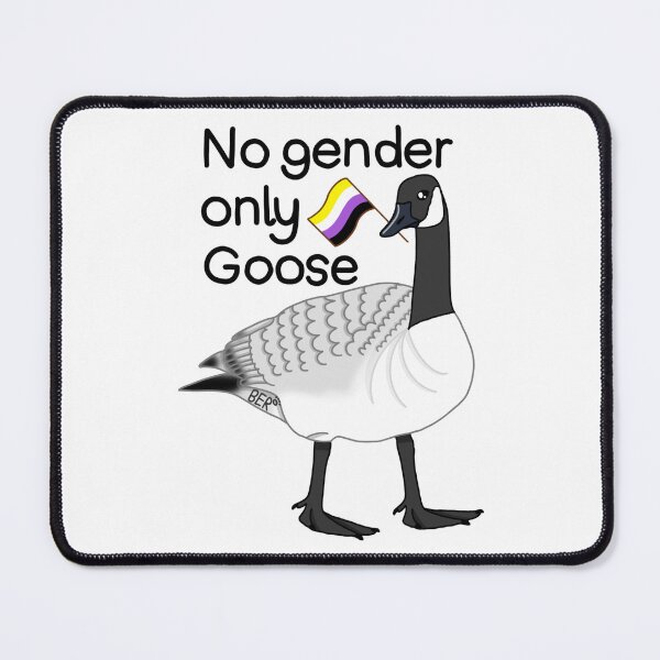 Item preview, No Gender Only Goose Nonbinary Pride Drawing designed and sold by SentABear.