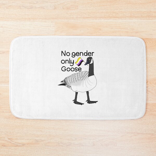Item preview, No Gender Only Goose Nonbinary Pride Drawing designed and sold by SentABear.