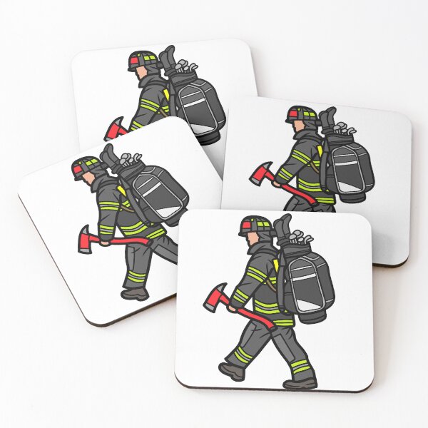 Item preview, Golfing Firefighter designed and sold by LighthouseTM.