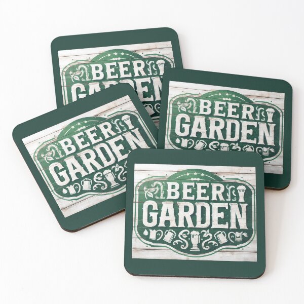 Item preview, BEER GARDEN SIGN STICKER designed and sold by carlarmes.