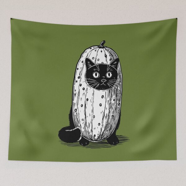 Item preview, Kitty in a Pickle Costume designed and sold by KilkennyCat Art.