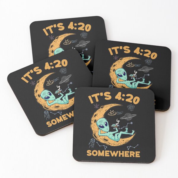 Item preview, It's 4:20 Somewhere - Alien Buzzing Around The Solar Sysem designed and sold by MysticOzzy.