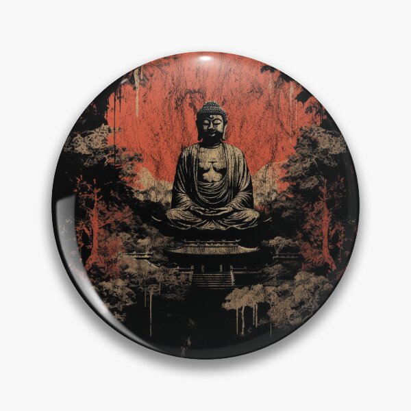 Item preview, The Great Buddha - Distressed Vintage Street Art Landmarks designed and sold by GVRDesign.