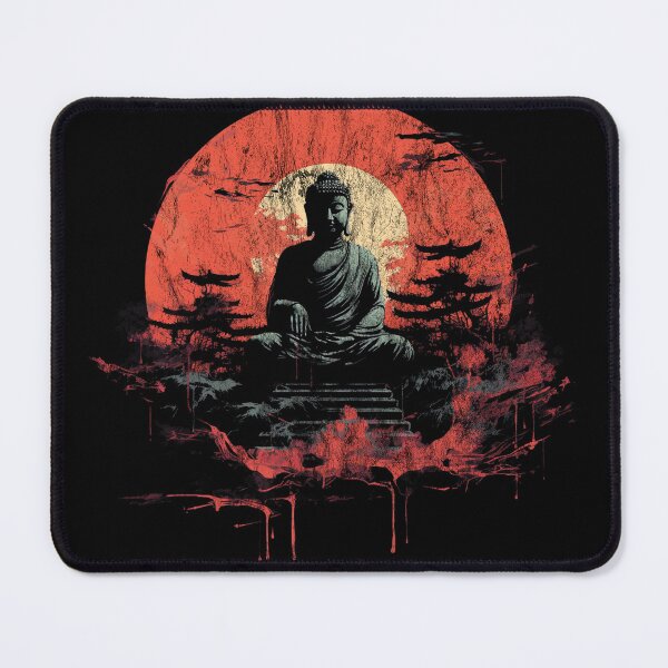 Item preview, The Great Buddha - Distressed Vintage Street Art Landmarks designed and sold by GVRDesign.