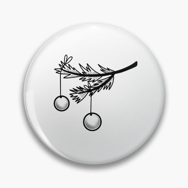 Item preview, Witchcore Boho Tattoo Christmas tree baubles branch designed and sold by jazzydevil.