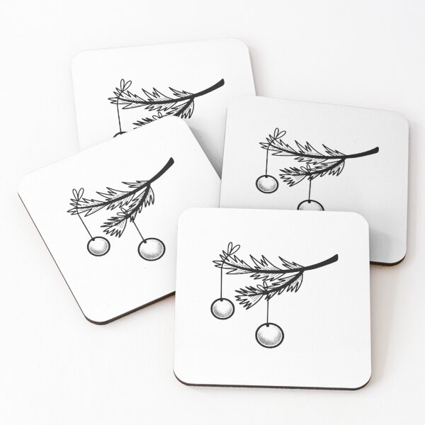 Item preview, Witchcore Boho Tattoo Christmas tree baubles branch designed and sold by jazzydevil.