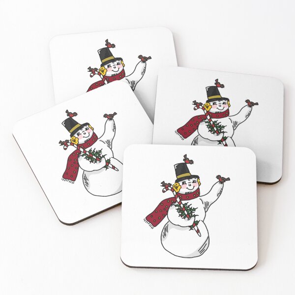 Item preview, Vintage snowman with robins designed and sold by Life's eye Art and photography.