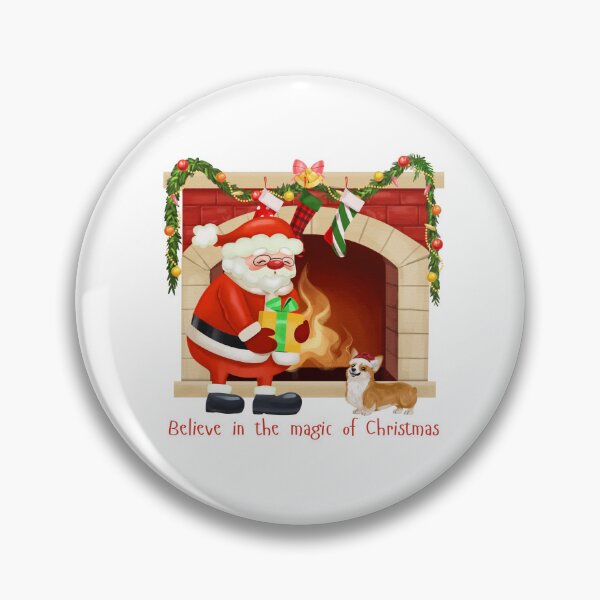 Artikelvorschau, Corgi mit einem Weihnachtsmann entworfen und verkauft von DigitalCutFile.