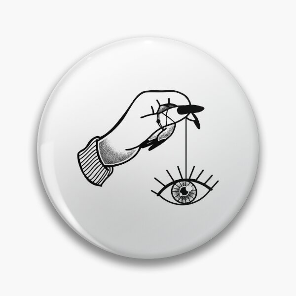 Item preview, Witchcore Boho Tattoo Hand holding a string to an eye designed and sold by jazzydevil.