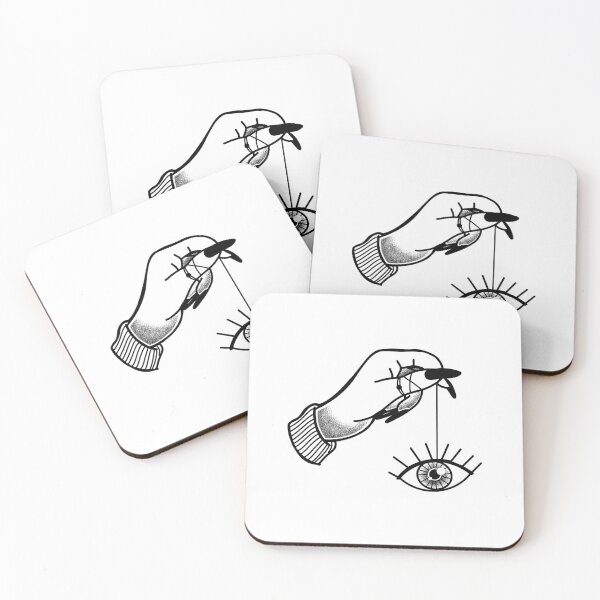 Item preview, Witchcore Boho Tattoo Hand holding a string to an eye designed and sold by jazzydevil.