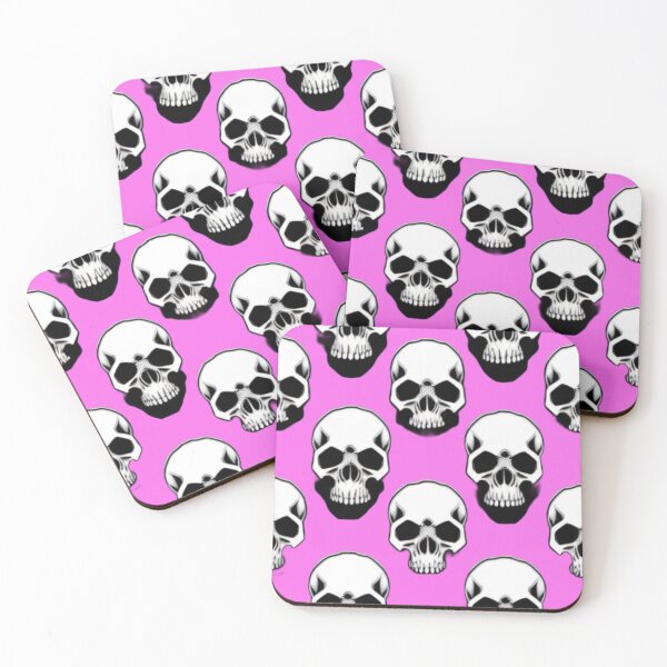 Item preview, Cute pink skull pattern  designed and sold by Roxburylane.