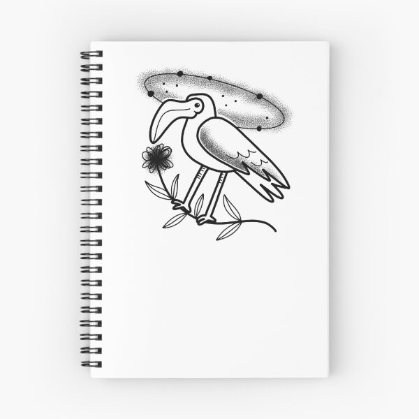 Item preview, Witchcore Boho Tattoo Bird in the universe designed and sold by jazzydevil.