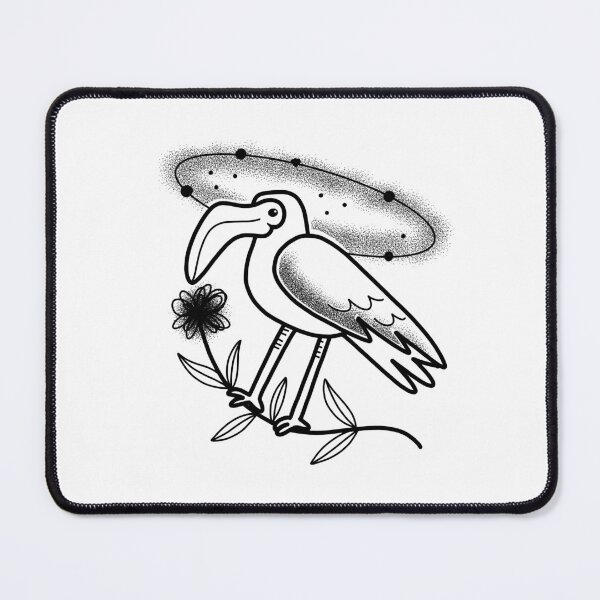 Item preview, Witchcore Boho Tattoo Bird in the universe designed and sold by jazzydevil.