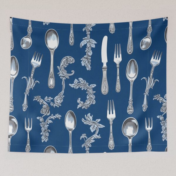 Item preview, Victoriana Silverware Digital Pattern designed and sold by zolarche.
