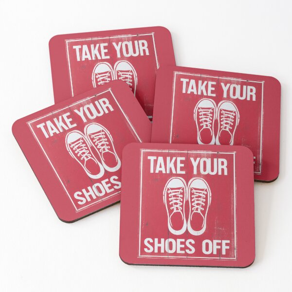 Item preview, TAKE YOUR SHOES OFF STICKER designed and sold by carlarmes.