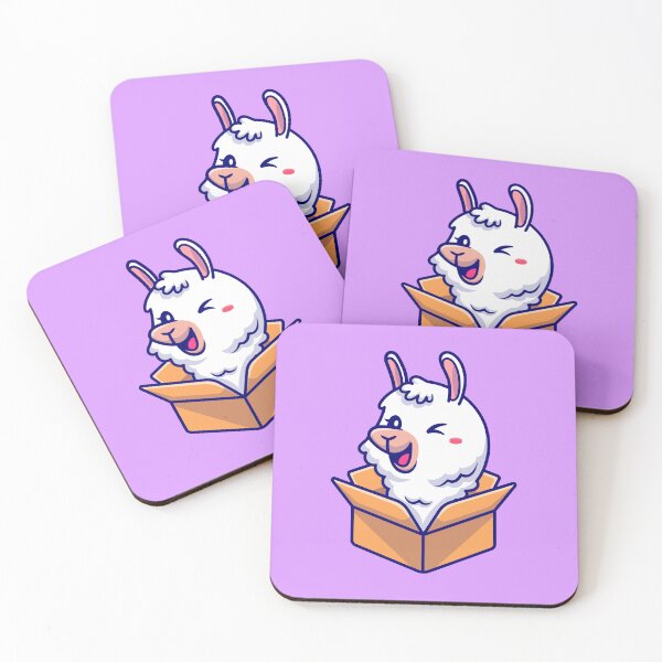 Item preview, Cute Alpaca with Box Cartoon designed and sold by hjian8219.