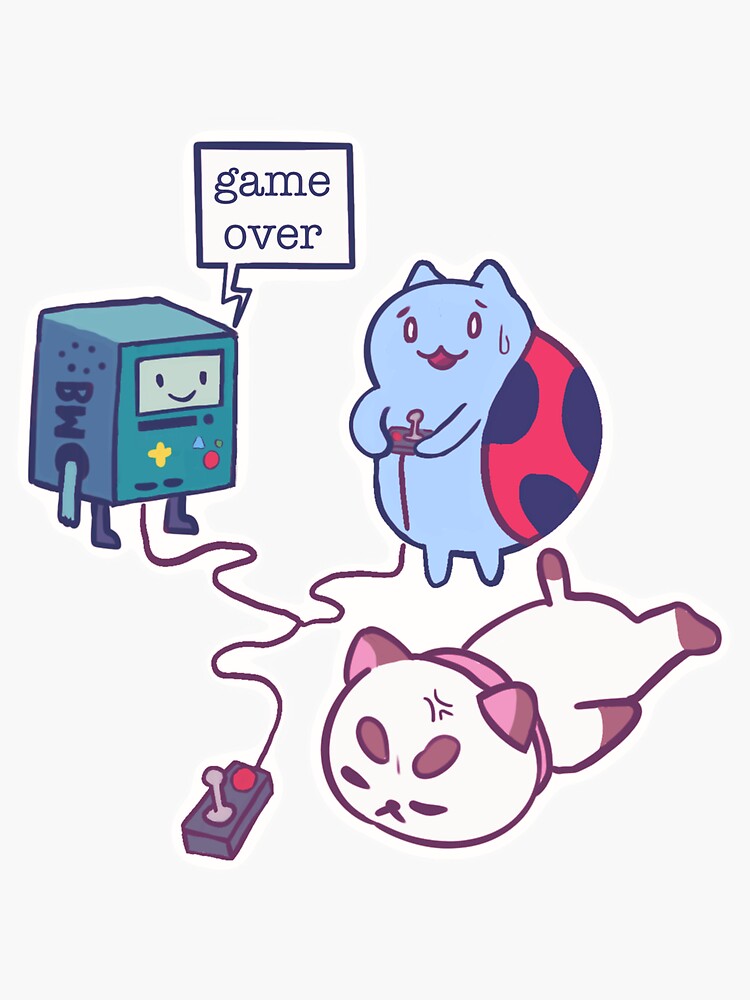 Game Over Edited Graphic Sticker - Game Over Edited Graphic