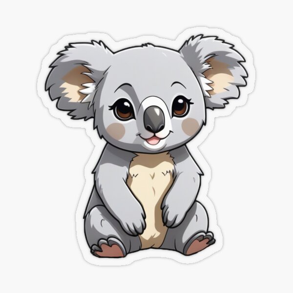 Cute Koala Drawing by Cybele Chaves